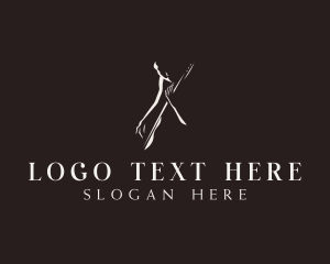 Strings - Guitarist Artist Musician logo design