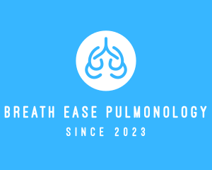 Pulmonology - Lungs Health Medicine logo design