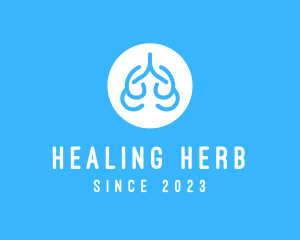 Lungs Health Medicine logo design