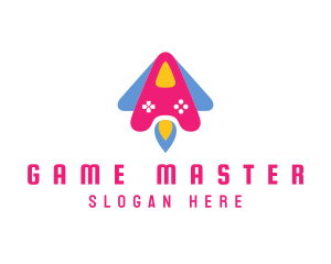 Nintendo - Pink Rocket Controller logo design