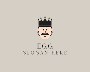 Head - Mustache Royal King logo design