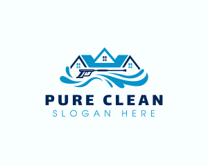 Pressure Washing Cleaning Sanitation logo design