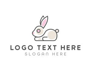 Kindergarten - Cute Bunny Pet logo design