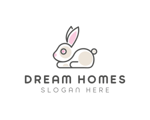 Cute Bunny Pet Logo