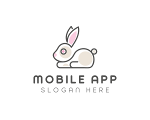Cute Bunny Pet Logo