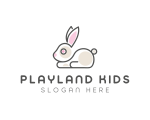 Cute Bunny Pet logo design