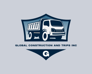 Dump Truck Construction Trucking logo design