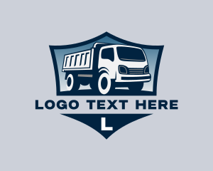 Dump Truck Construction Trucking Logo