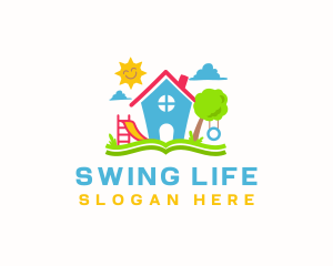 Swing - Daycare Kindergarten School logo design