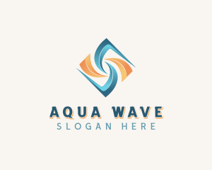 Healthcare Lab Wave logo design