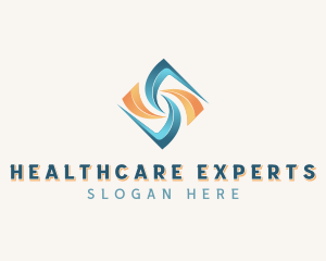 Healthcare Lab Wave logo design