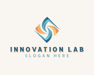 Healthcare Lab Wave logo design