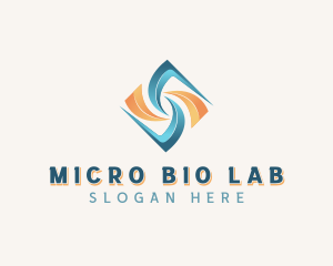 Healthcare Lab Wave logo design