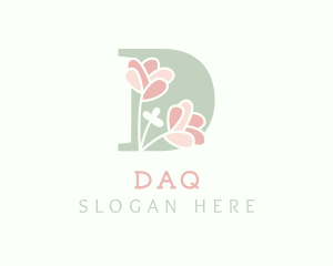 Plastic Surgery - Pastel Flowers Letter D logo design