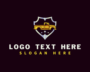 Auto Shop - Automotive Pickup Garage logo design