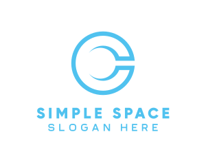 Minimalist - Minimalist Blue C logo design