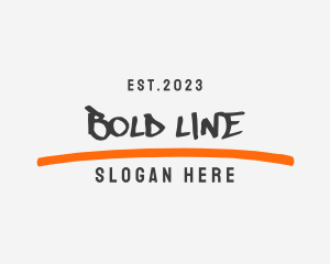 Underline - Simple Graffiti Wordmark logo design