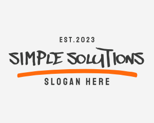 Simple Graffiti Wordmark logo design