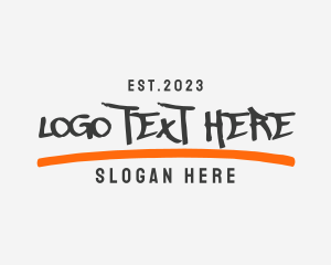 Simple Graffiti Wordmark Logo