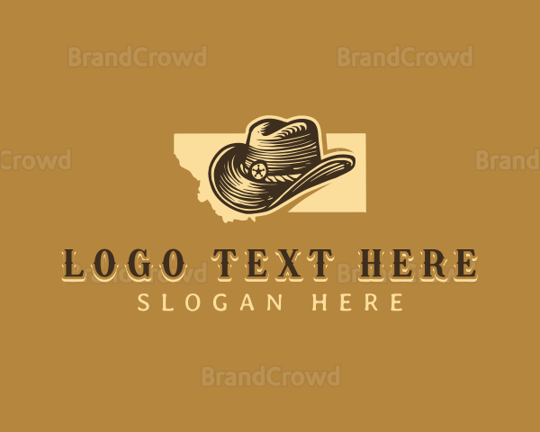 Cowboy Hat Montana Logo