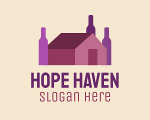Wine Store - Grape Wine House logo design