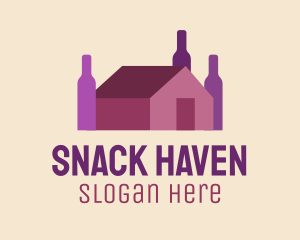 Grape Wine House  logo design