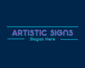 Signage - Neon Business Signage logo design