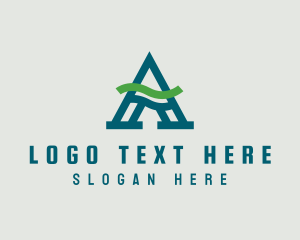 Letter A - Professional Wave Business Letter A logo design