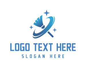 Cleaning - Clean Sparkle Broom logo design