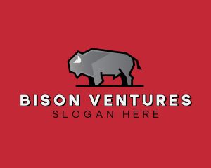 Bison - Bison Farm Animal logo design