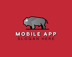 Bison - Bison Farm Animal logo design