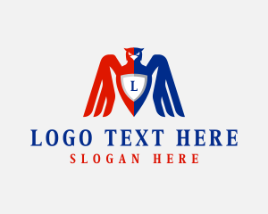 Veteran - Patriot Veteran Eagle logo design