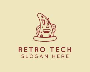 Angry Retro Pizza logo design