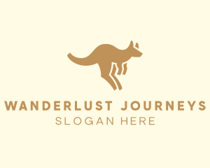 Institution - Jumping Kangaroo Joey logo design
