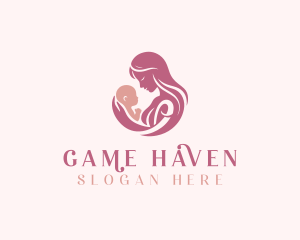 Breast Feeding - Maternal Mom Baby logo design