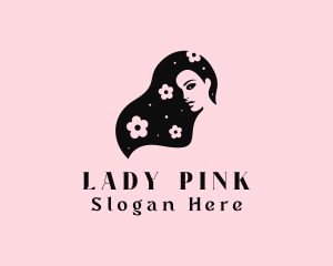 Beautiful Flower Lady logo design