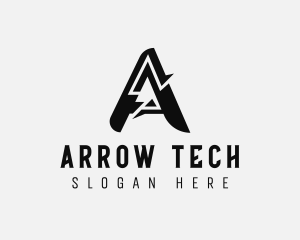 Technology Letter A logo design