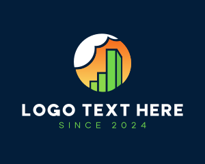 Urban Planner - Chart Graph Building logo design