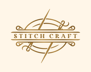 Sewing - Fashion Sewing Needle logo design