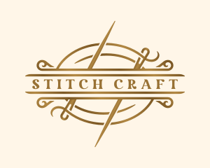 Needle - Fashion Sewing Needle logo design