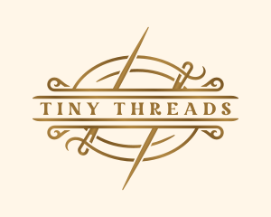 Fashion Sewing Needle logo design