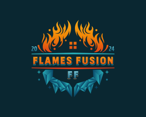 Flame Ice Ventilation logo design