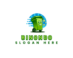 Garbage Bin - Garbage Bin Character logo design