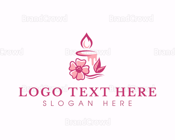 Flower Candle Relaxation Logo