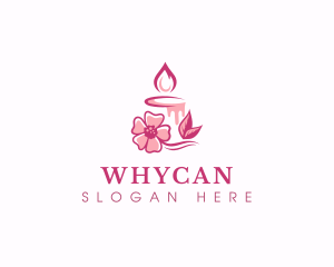 Vigil - Flower Candle Relaxation logo design