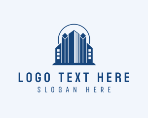 Property Developer - Skyline Building Real Estate logo design