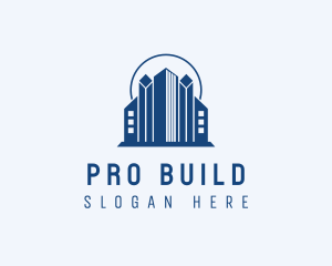 Skyline Building Real Estate logo design