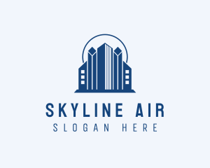 Skyline Building Real Estate logo design