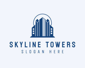 Skyline Building Real Estate logo design