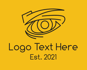 See - Anime Eye Outline logo design